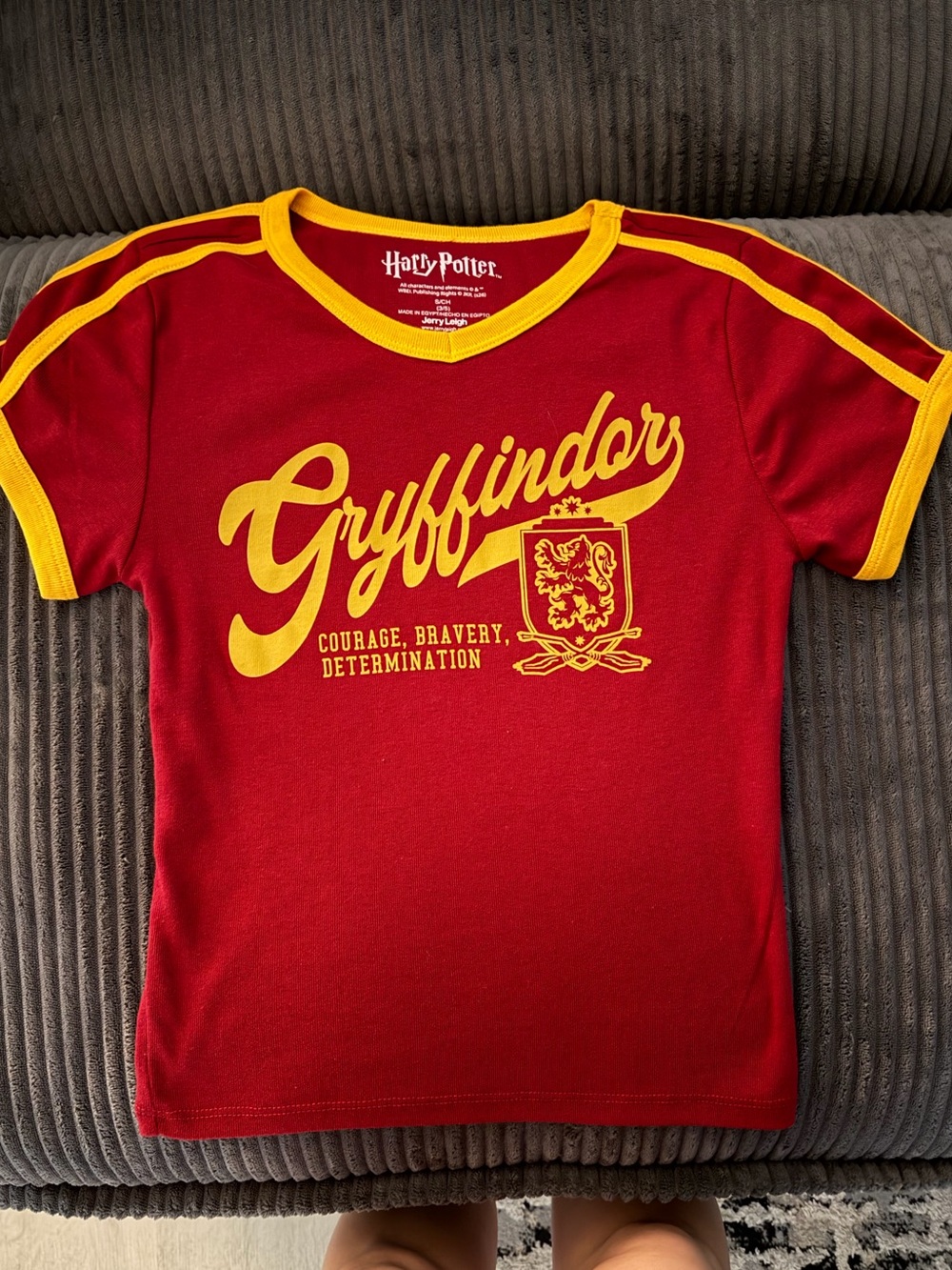 Warner Bros. Gryffindor Red & Gold Short Sleeve Tee